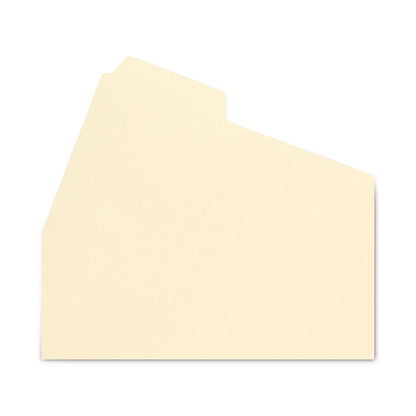 Smead Stackable Folder Dividers with Fasteners, 1/5-Cut End Tab, Letter Size, Manila, 50/Pack
