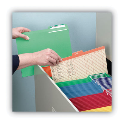 Smead Manila Out Guides, Printed Form Style, 1/5-Cut Top Tab, Out, 8.5 x 11, Manila, 100/Box