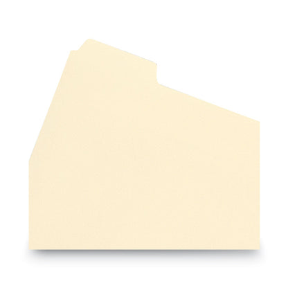 Smead Stackable Folder Dividers with Fasteners, 1/5-Cut End Tab, Legal Size, Manila, 50/Pack