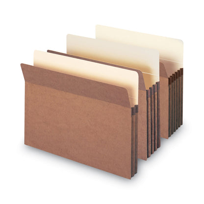 Smead Redrope Drop Front File Pockets, 3.5" Expansion, Letter Size, Redrope, 50/Box