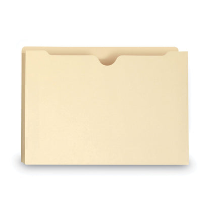 Smead 100% Recycled Top Tab File Jackets, Straight Tab, Legal Size, Manila, 50/Box