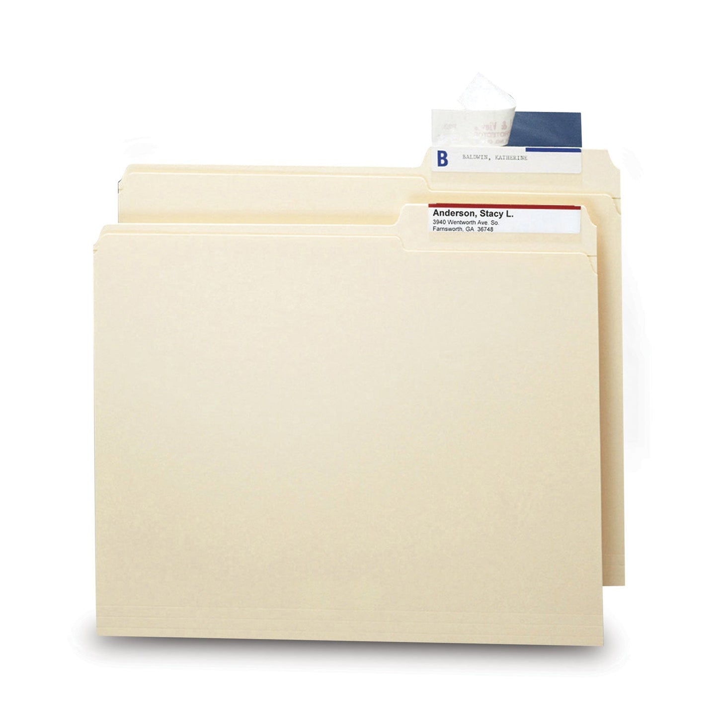 Smead Seal and View File Folder Label Protector, Clear Laminate, 3.5 x 1.69, 100/Pack