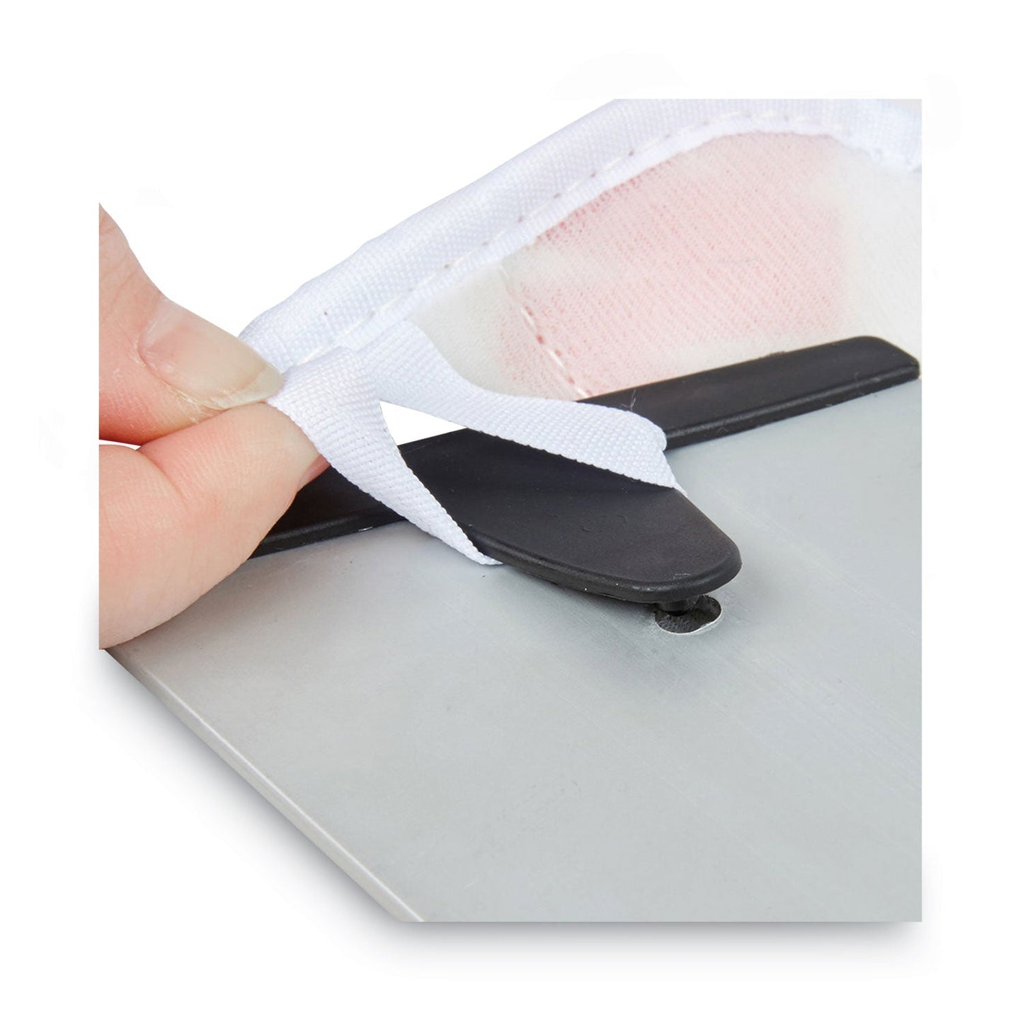3M Easy Shine Applicator Pad, Microfiber, 18", White/Yellow, 10/Carton