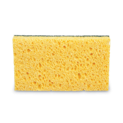 3M Niagara Medium Duty Scrubbing Sponge 74N, 3.6 x 6, 1" Thick, Yellow/Green, 20/Carton