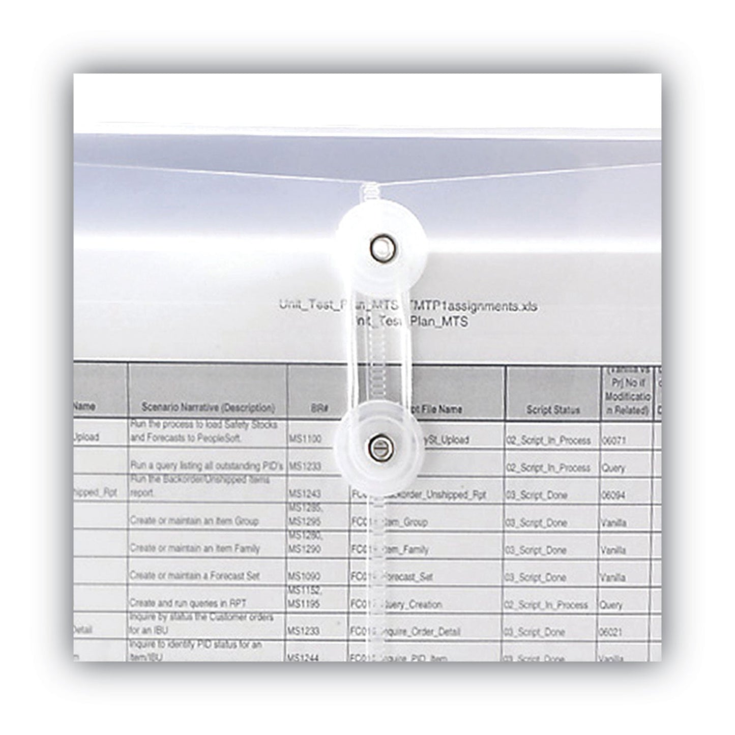 Smead Poly String and Button Interoffice Envelopes, Open-Side (Horizontal), 9.75 x 11.63, Clear, 5/Pack