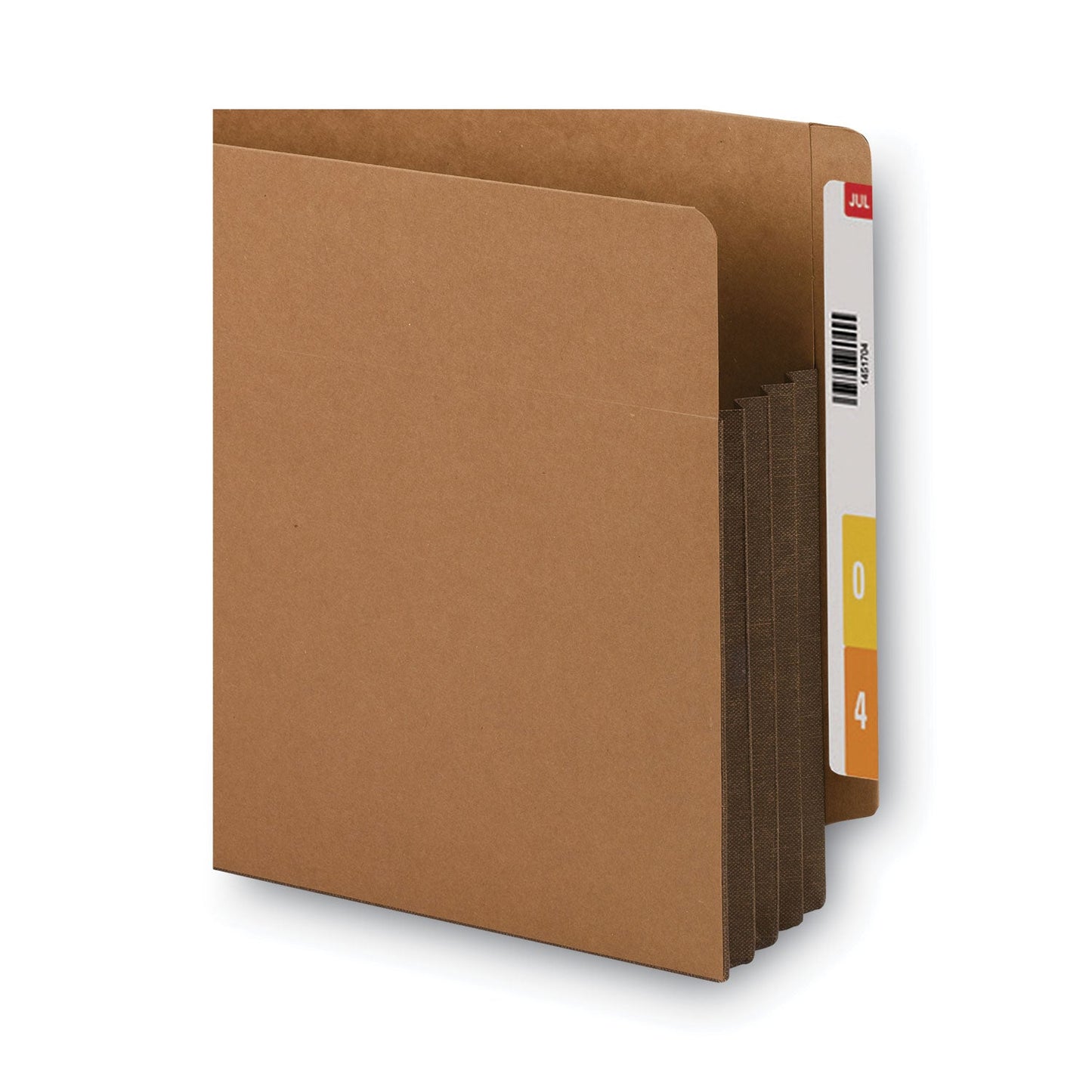Smead Redrope Drop-Front End Tab File Pockets, Fully Lined 6.5" High Gussets, 3.5" Expansion, Legal Size, Redrope/Brown, 10/Box