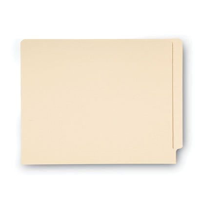Smead 100% Recycled Manila End Tab Folders, Straight Tabs, Letter Size, 0.75" Expansion, Manila, 100/Box