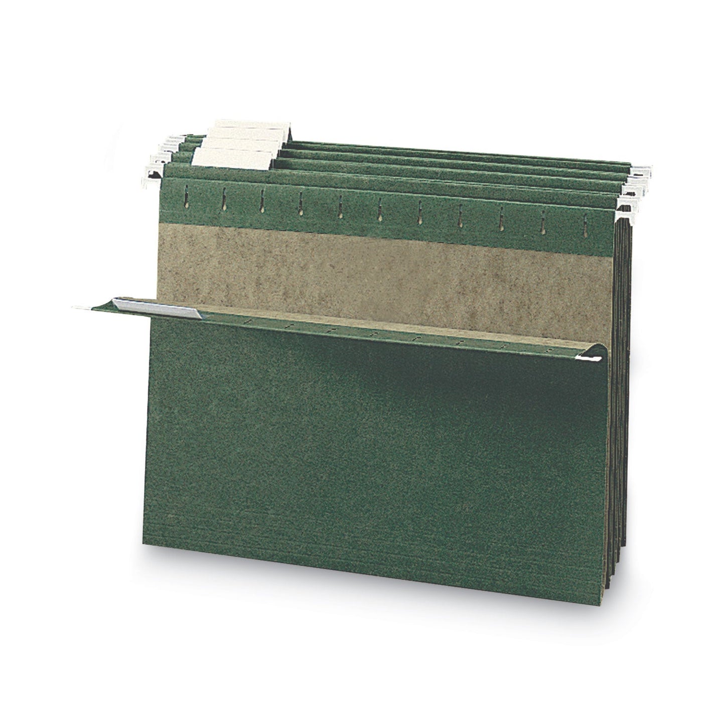 Smead Hanging Folders, Letter Size, 1/5-Cut Tabs, Standard Green, 25/Box