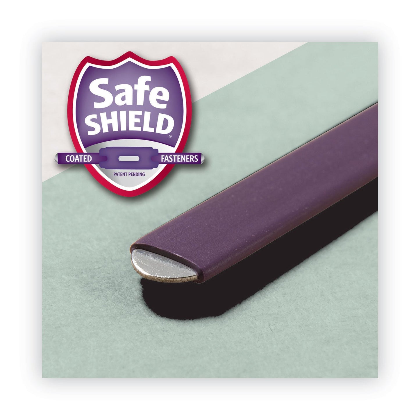 Smead End Tab Pressboard Classification Folders with Two SafeSHIELD Coated Fasteners, 1" Expansion, Legal Size, Gray-Green, 25/Box