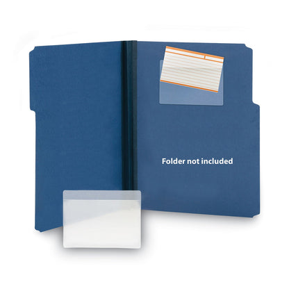 Smead Self-Adhesive Poly Pockets, Top Load, 5.31 x 33.63, Clear, 100/Box