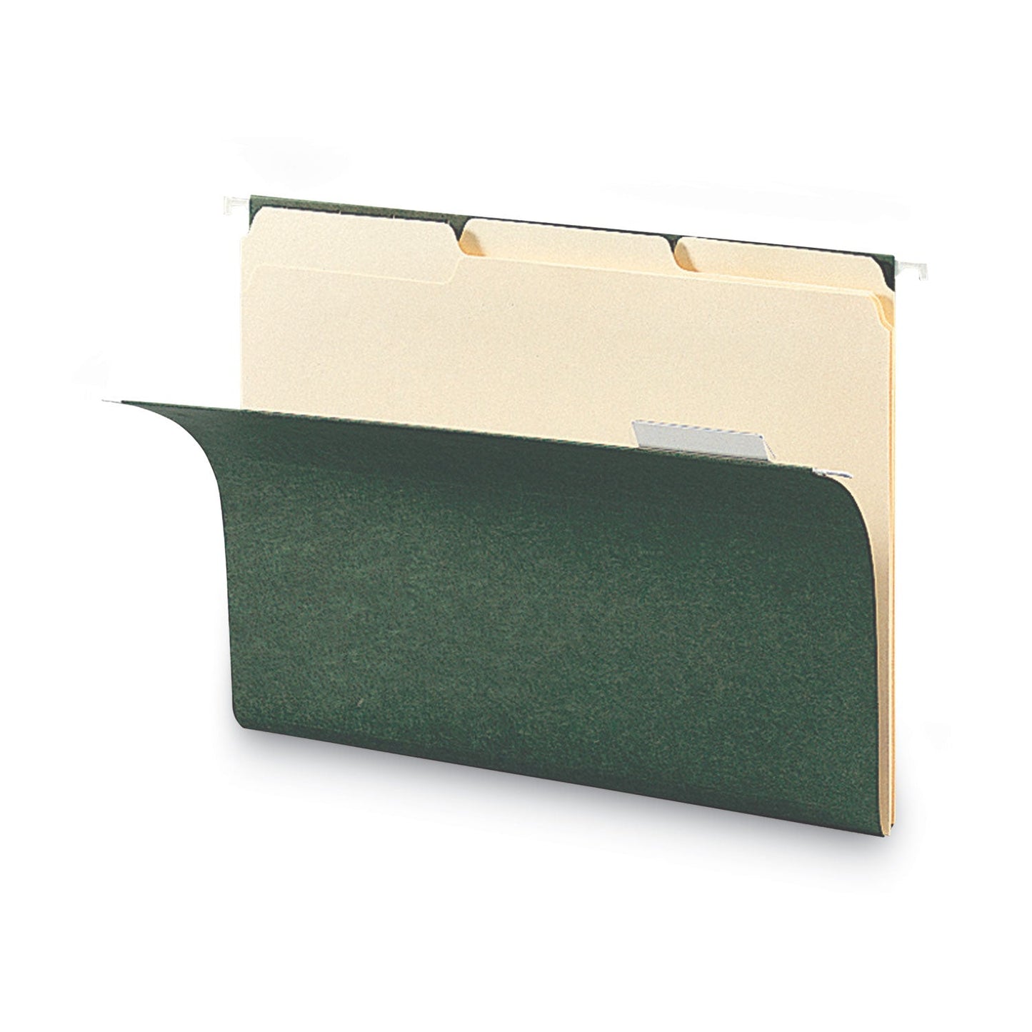 Smead Hanging Folders, Letter Size, 1/5-Cut Tabs, Standard Green, 25/Box