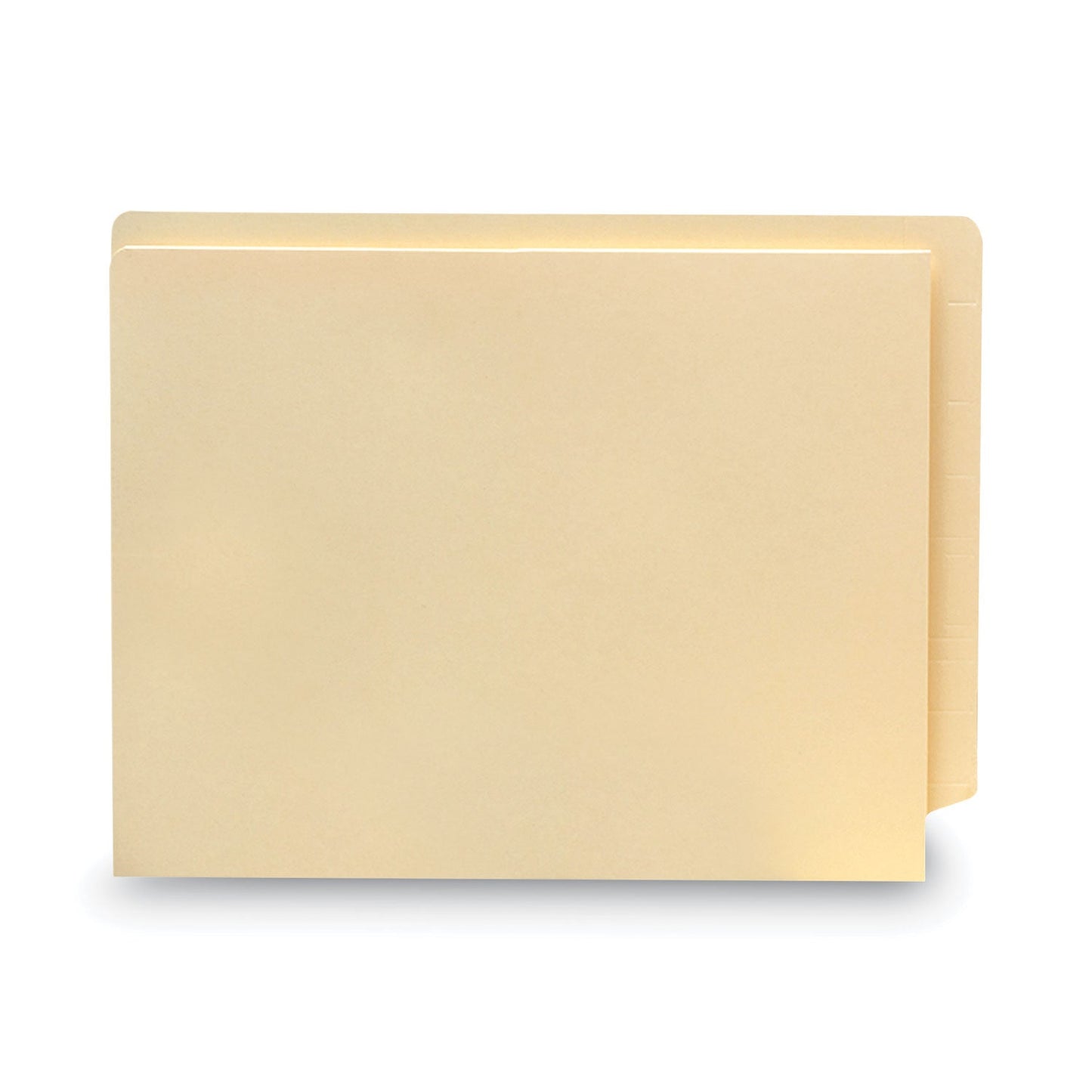 Smead Heavyweight Manila End Tab Pocket Folders, Interior Front Panel Pocket, Straight Tabs, Letter Size, 11-pt Manila, 50/Box