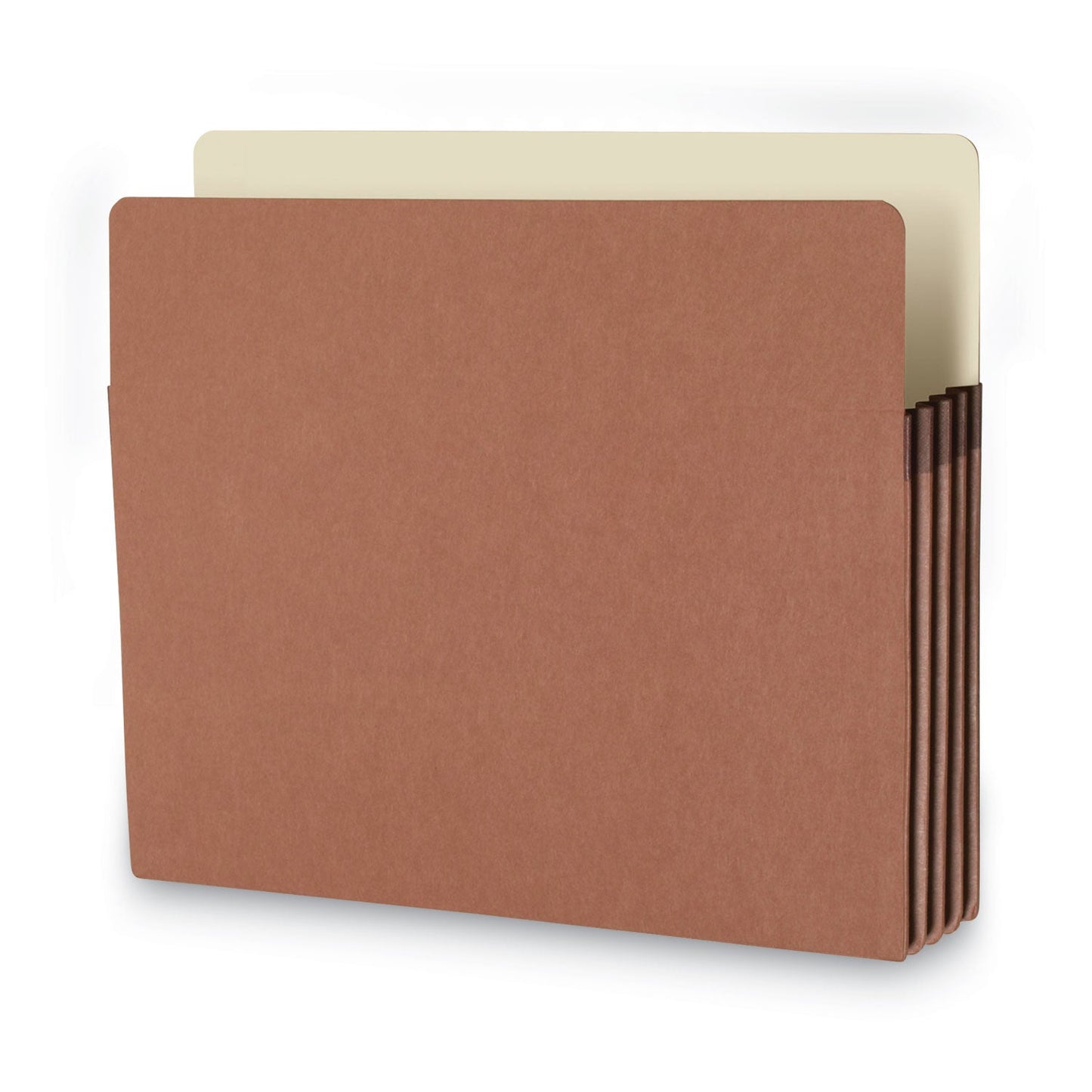 Smead Recycled Top Tab File Pockets, 3.5" Expansion, Letter Size, Redrope, 25/Box