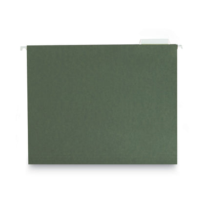 Smead Hanging Folders, Letter Size, 1/5-Cut Tabs, Standard Green, 25/Box