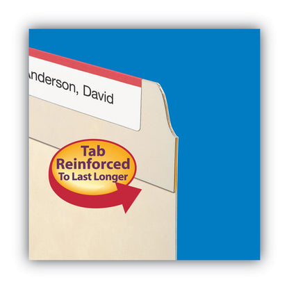 Smead Top Tab Fastener Folders, Guide-Height 2/5-Cut Tabs: Right of Center, 2 Fasteners, Letter Size, 11-pt Manila Exterior, 50/Box