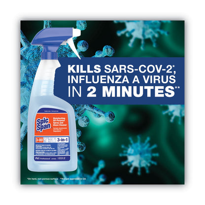 Spic and Span Disinfecting All-Purpose Spray and Glass Cleaner, Fresh Scent, 32 oz Spray Bottle