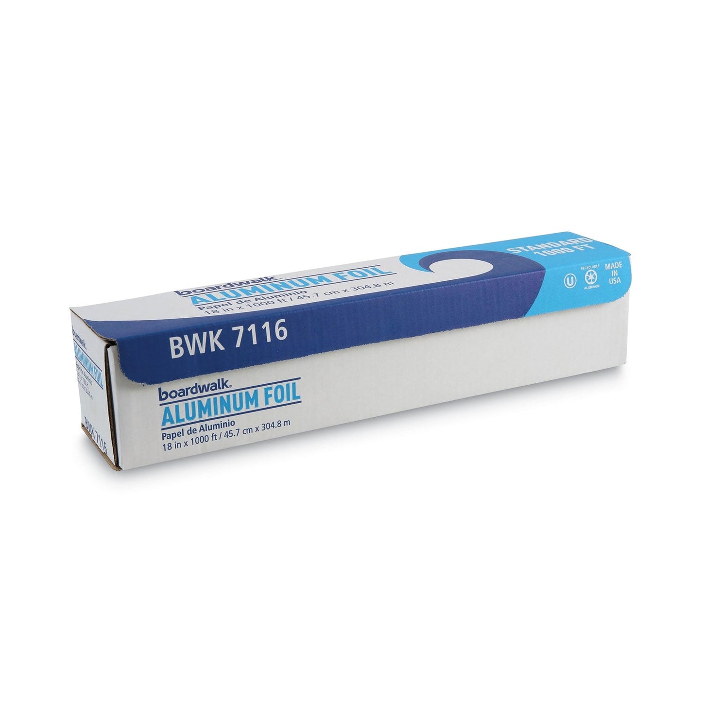 Boardwalk Standard Aluminum Foil Roll, 18" x 1,000 ft