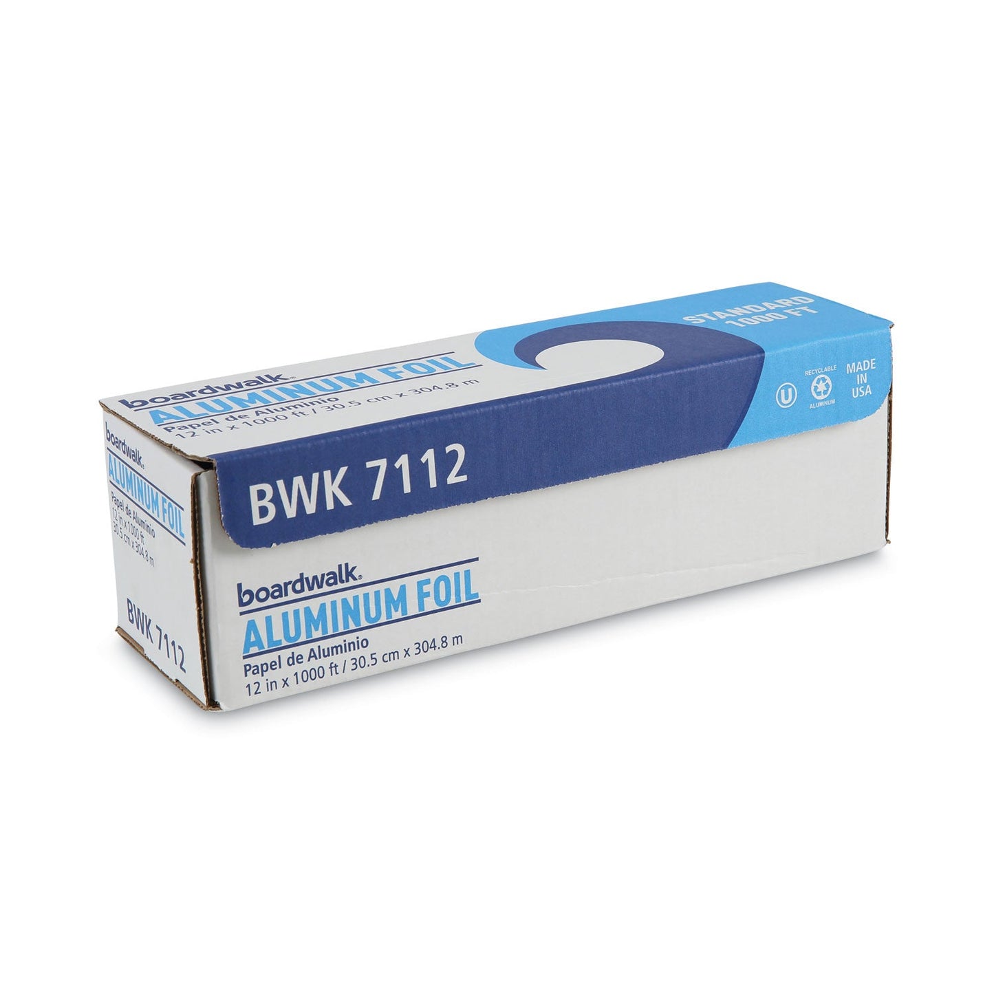 Boardwalk Standard Aluminum Foil Roll, 12" x 1,000 ft