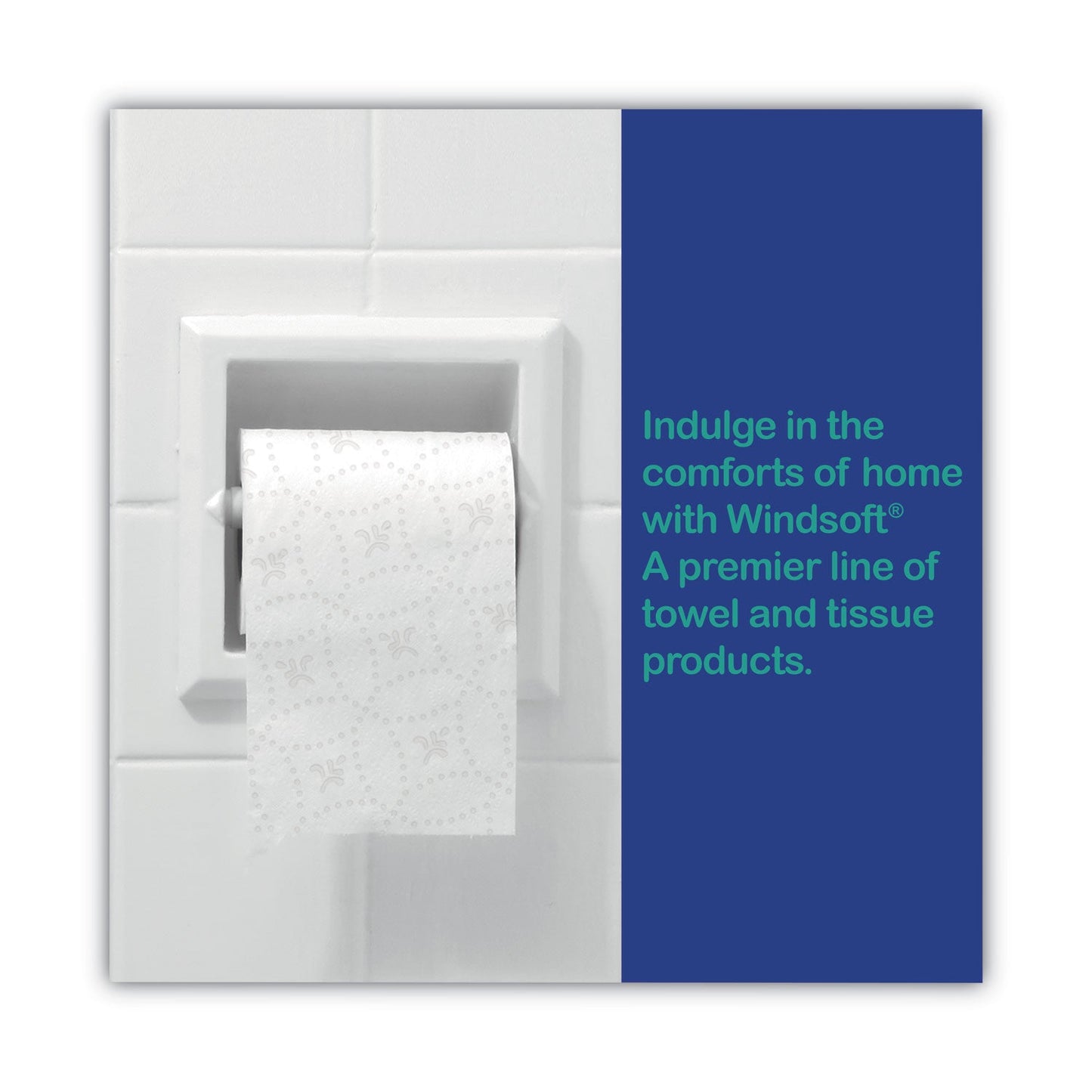 Windsoft Premium Bath Tissue, Septic Safe, 2-Ply, White, 284 Sheets/Roll, 24 Rolls/Carton