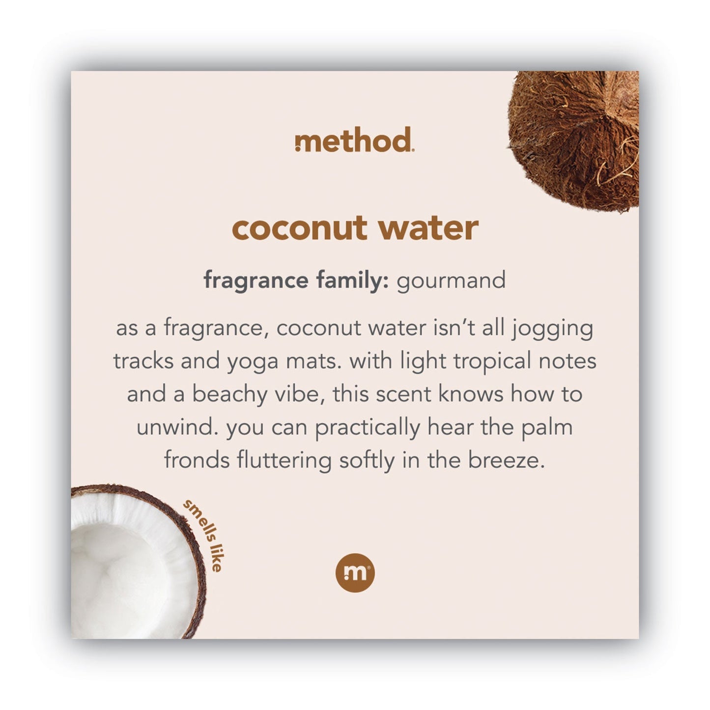 Method Gel Hand Wash, Coconut Waters, 12 oz Pump Bottle