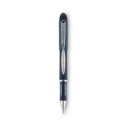 uniball Jetstream Ballpoint Pen, Stick, Fine 0.7 mm, Black Ink, Black Barrel