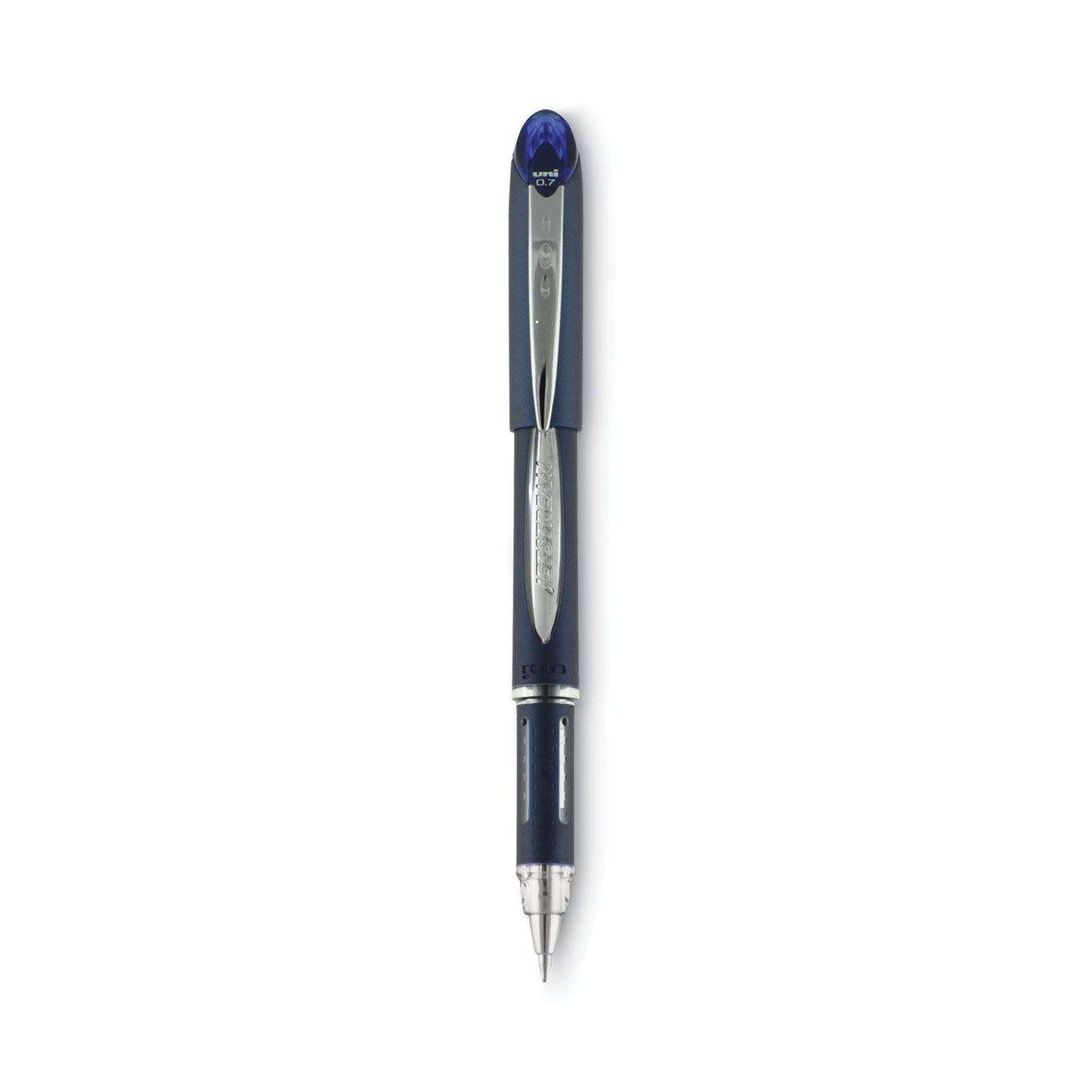 uniball Jetstream Ballpoint Pen, Stick, Fine 0.7 mm, Blue Ink, Blue Barrel