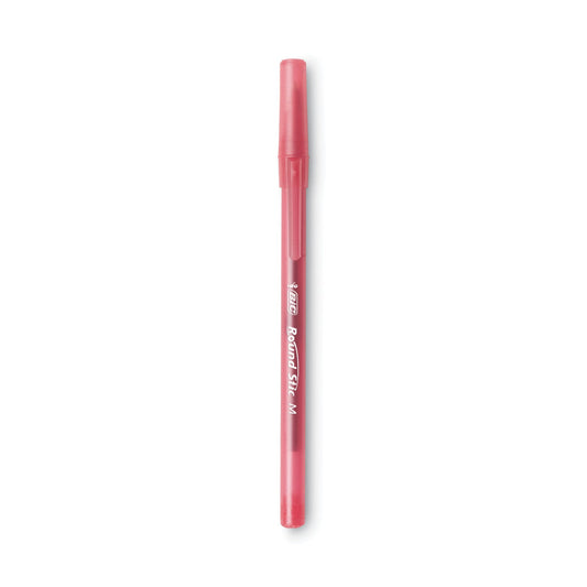 BIC Round Stic Xtra Life Ballpoint Pen Xtra-Value Pack, Stick, Medium 1.2 mm, Assorted Ink Colors, Gray Barrel, 240/Carton