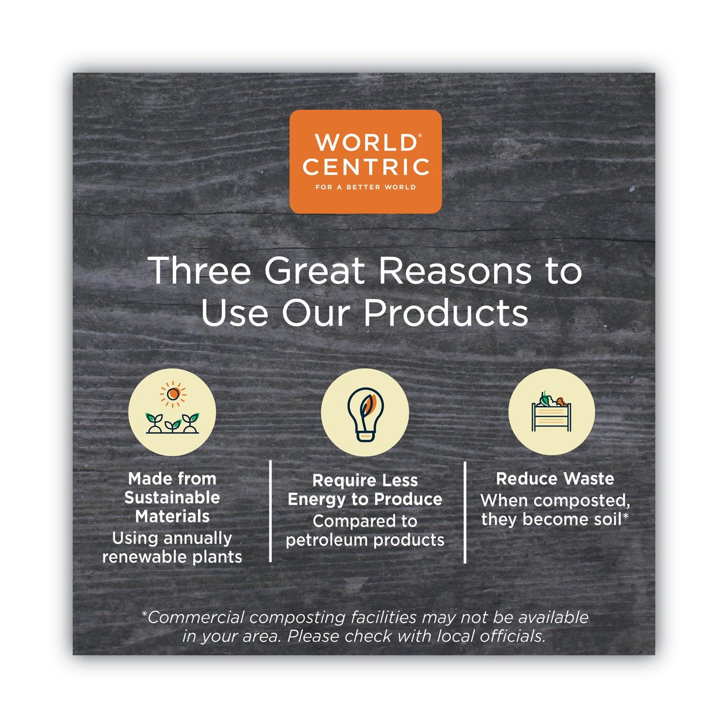 World Centric TPLA Compostable Cutlery, Fork, 6.3", White, 750/Carton