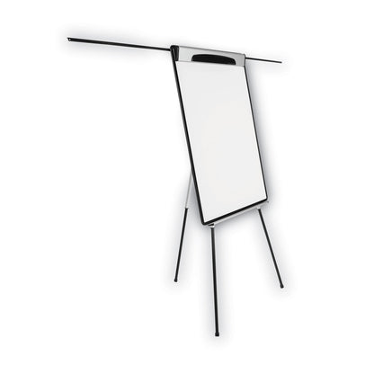 MasterVision Magnetic Gold Ultra Dry Erase Tripod Easel with Extension Arms, 32" to 72", Black/Silver