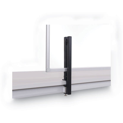 MasterVision Protector Series Glass Aluminum Desktop Divider, 40.9 x 0.16 x 27.6, Clear