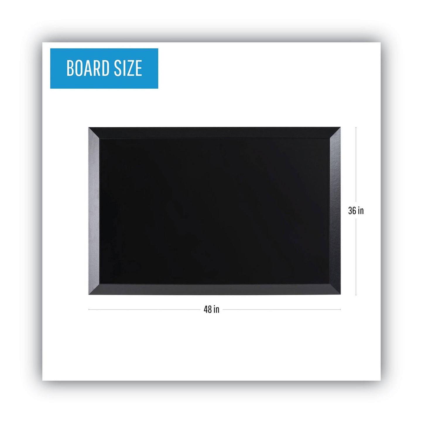MasterVision Kamashi Wet-Erase Board, 48 x 36, Black Frame