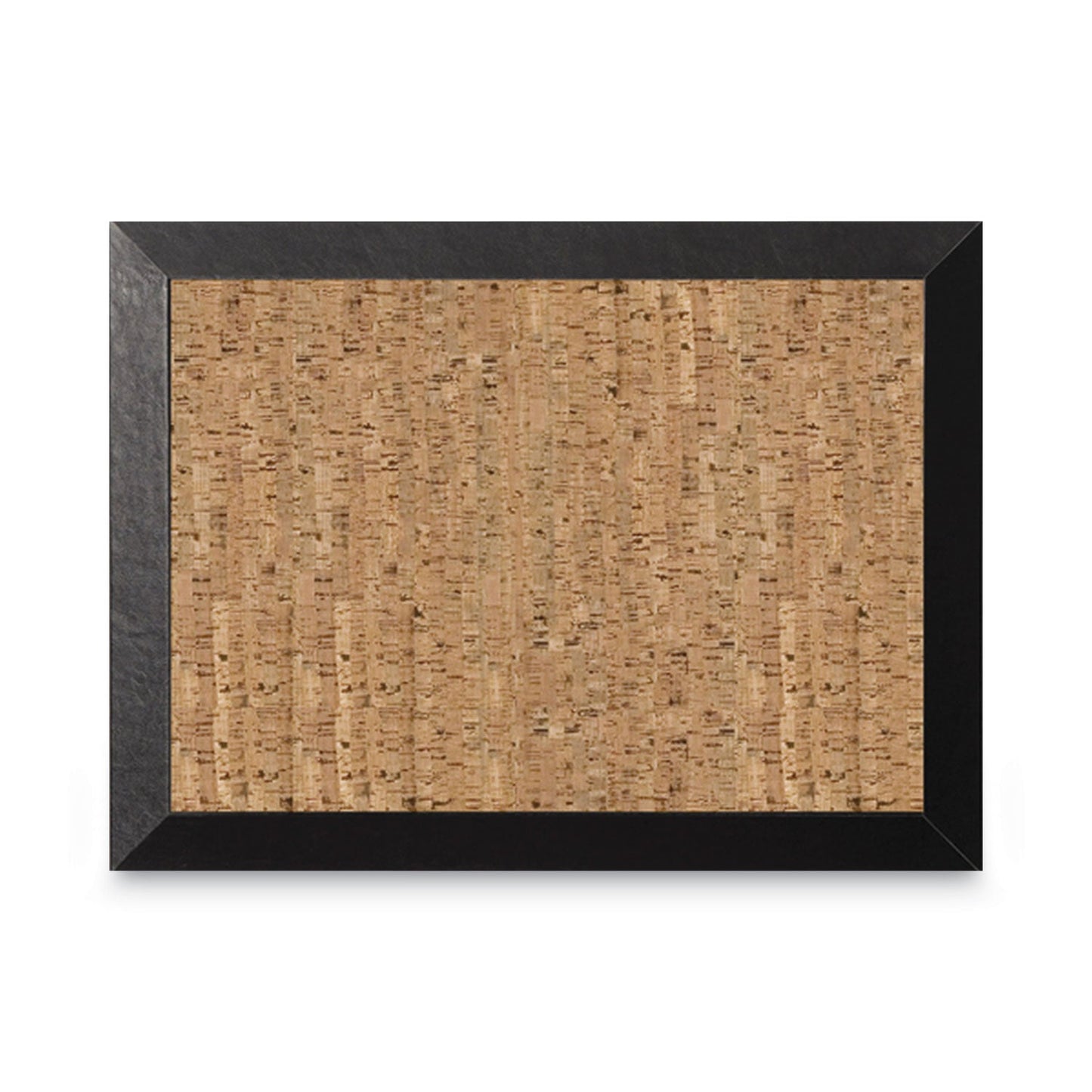 MasterVision Natural Cork Bulletin Board, 36x24, Cork/Black