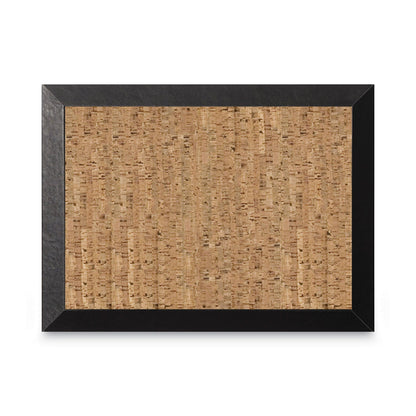 MasterVision Natural Cork Bulletin Board, 36x24, Cork/Black