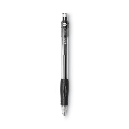 BIC Velocity Original Mechanical Pencil, 0.5 mm, HB (#2.5), Black Lead, Black Barrel, Dozen