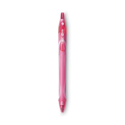 BIC Gel-ocity Quick Dry Gel Pen, Retractable, Fine 0.7 mm, 12 Assorted Ink and Barrel Colors, Dozen