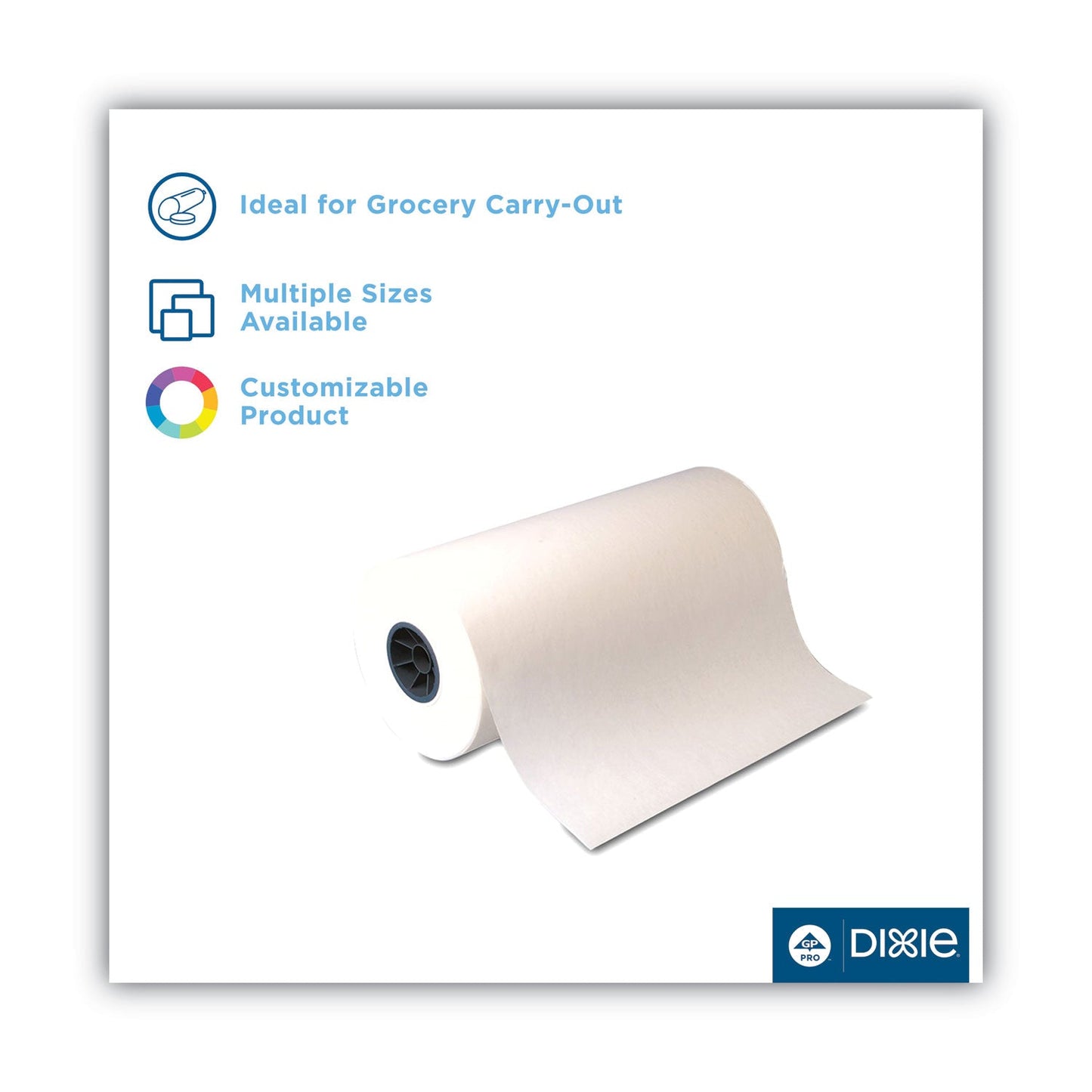 Dixie Kold-Lok Polyethylene-Coated Freezer Paper Roll, 24" x 1,100 ft, White