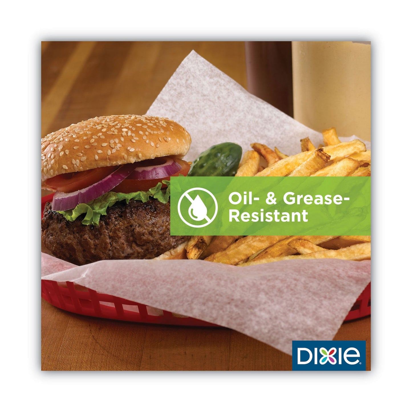 Dixie All-Purpose Food Wrap, Dry Wax Paper, 12 x 12, White, 1,000/Carton