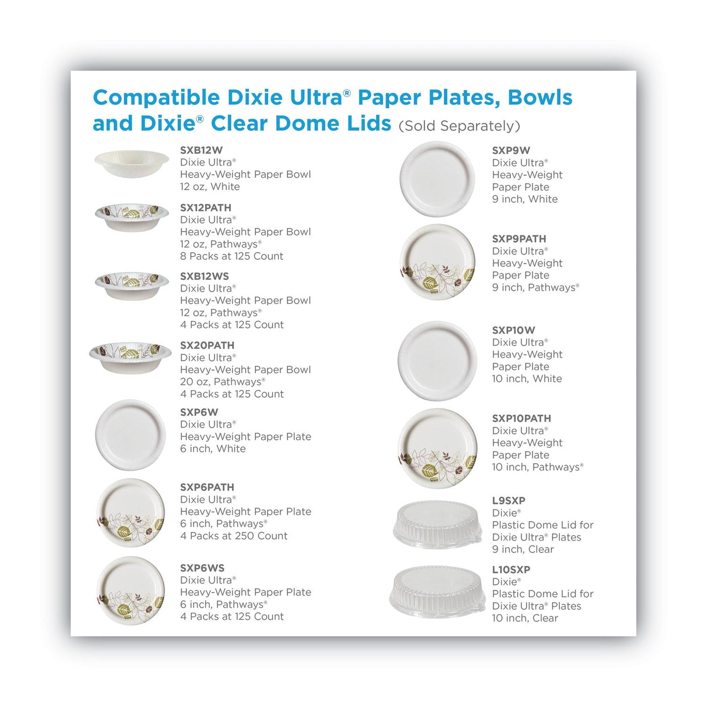 Dixie Pathways Soak Proof Shield Heavyweight Paper Plates, 5.88" dia, Green/Burgundy, 250 Pack, 4 Packs/Carton