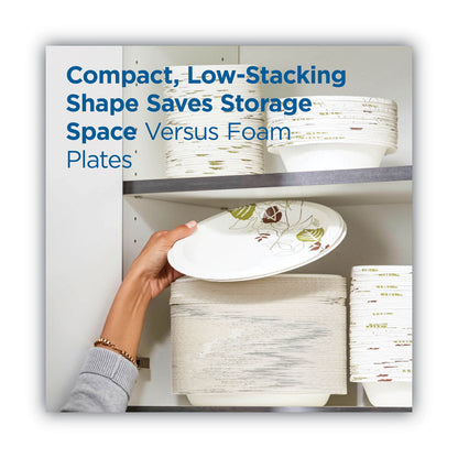 Dixie Pathways Soak Proof Shield Heavyweight Paper Plates, WiseSize, 5.88" dia, 125/Pack