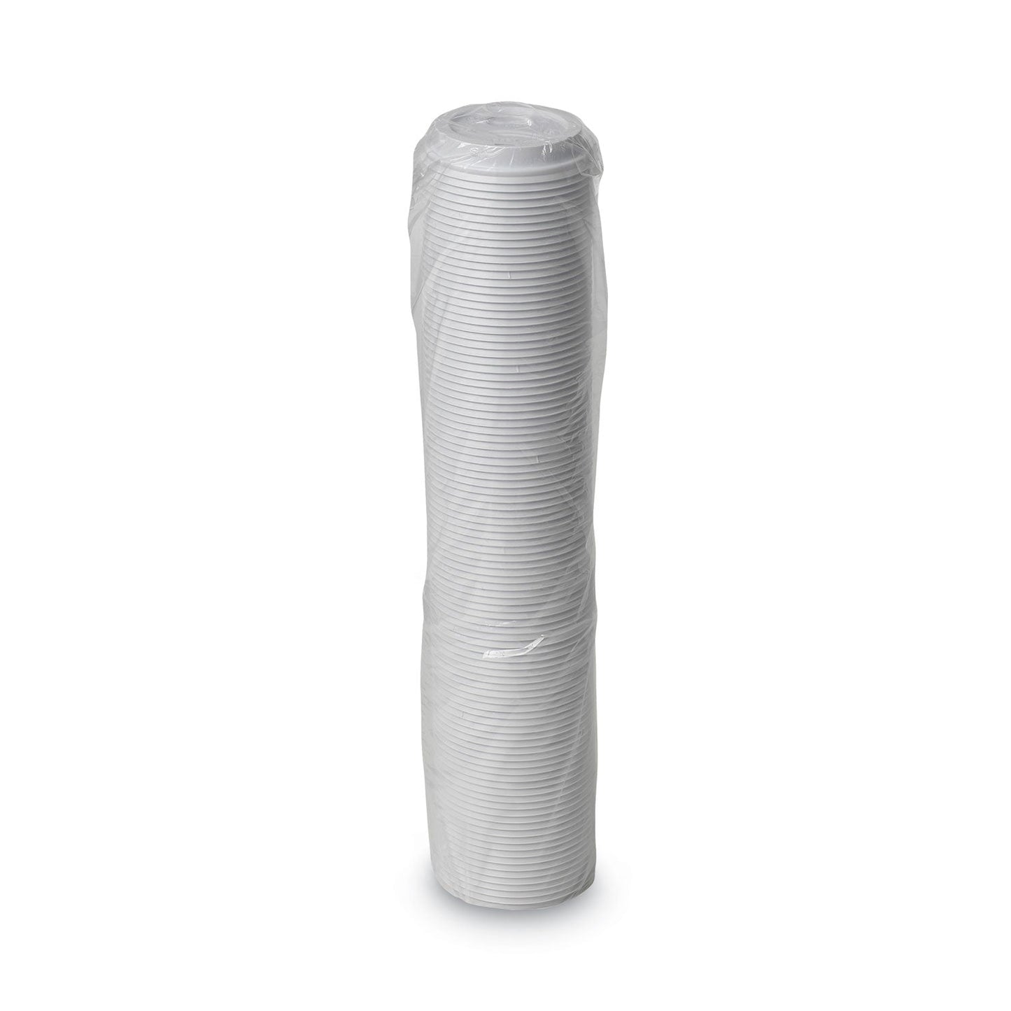 Dixie Dome Drink-Thru Lids, Fits 10 oz to 20 oz Dixie Paper Hot Cups, White, 100/Pack