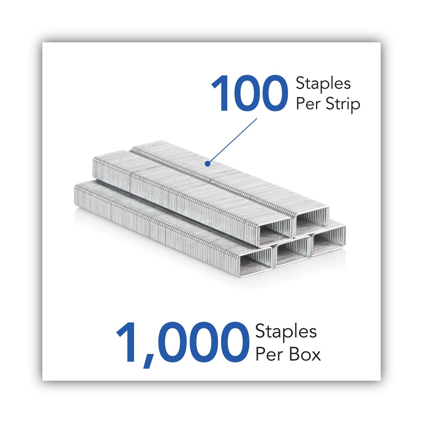 Swingline S.F. 13 Heavy-Duty Staples, 0.25" Leg, 0.5" Crown, Steel, 1,000/Box