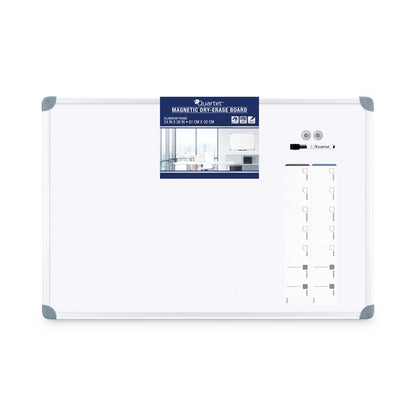 Quartet Euro-Style Magnetic Dry-Erase Aluminum Frame Boards, 36 x 24, Aluminum Frame