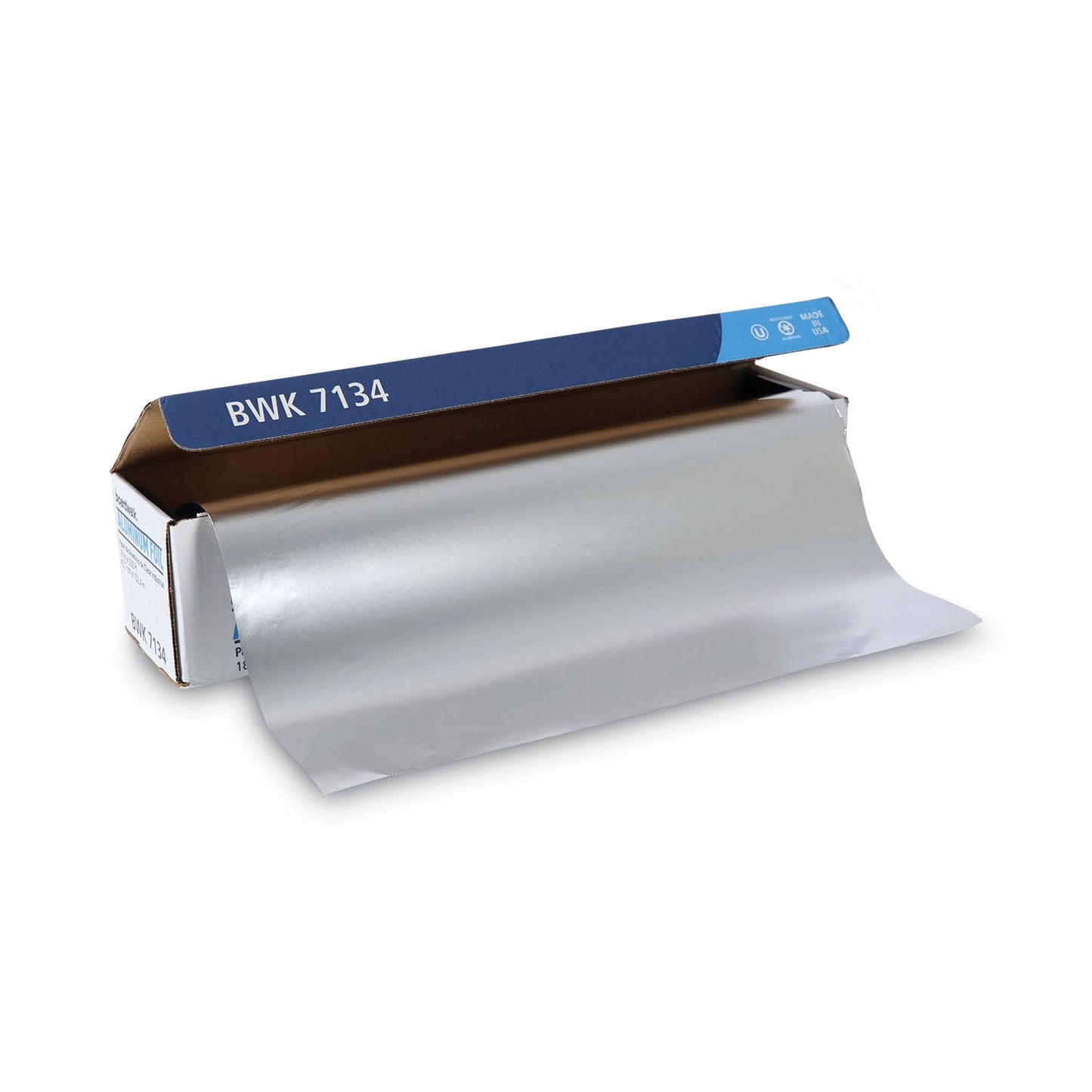 Boardwalk Heavy-Duty Aluminum Foil Roll, 18" x 500 ft