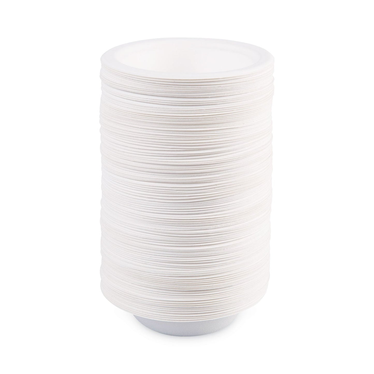 Boardwalk Bagasse Dinnerware, Bowl, 12 oz, White, 1,000/Carton