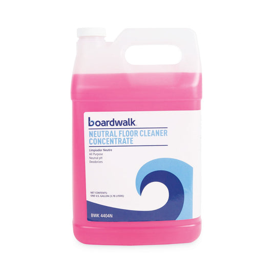 Boardwalk Neutral Floor Cleaner Concentrate, Lemon Scent, 1 gal Bottle