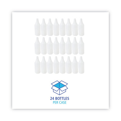 Boardwalk Embossed Spray Bottle, 32 oz, Clear, 24/Carton