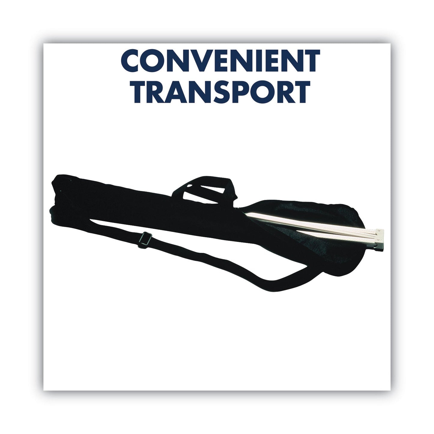 Quartet Display Easel Carrying Case, Nylon, 38.2 x 1.5 x 6.5, Black