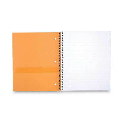 Five Star Wirebound Notebook, 1 Subject, Medium/College Rule, Black Cover, 11 x 8.5, 100 Sheets