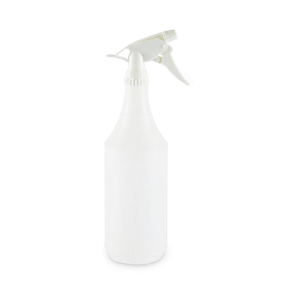 Boardwalk Embossed Spray Bottle, 32 oz, Clear, 24/Carton