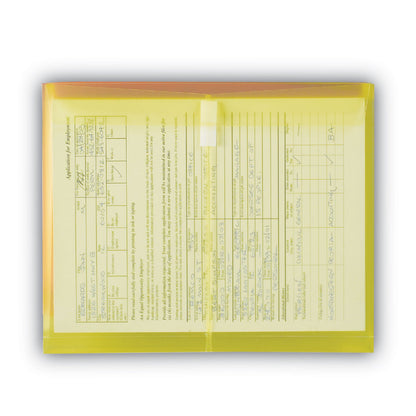 Smead Poly Side-Load Envelopes, Fold-Over Closure, 9.75 x 11.63, Assorted Colors, 6/Pack